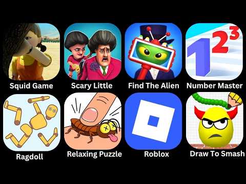 Roblox,Squid Game,Tricky Puzzle,Spranky Survival,Ragdoll,Number Master,Scary Little Prankster,