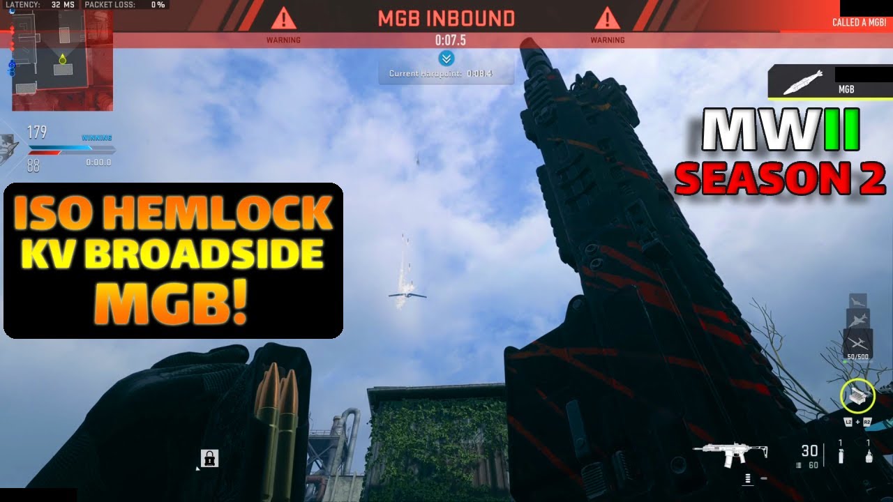 MWII Season 2 ISO HEMLOCK / KV BROADSIDE MGB! reverse boosted PS5 Gameplay
