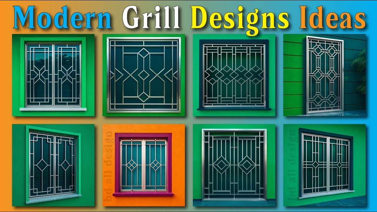 Modern Steel Window Grill Design Ideas | Stylish & Secure Home Windows