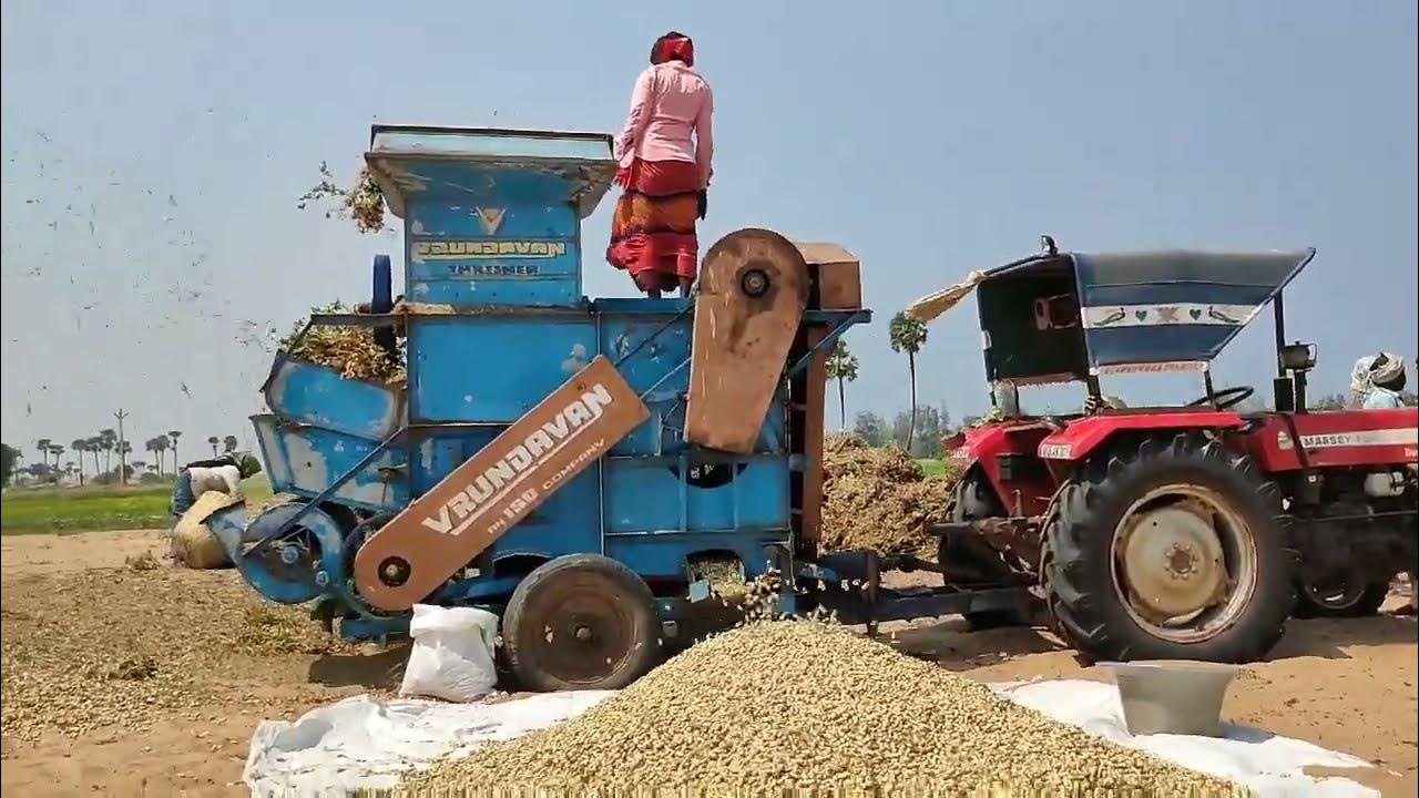 Groundnut Harvesting machine Peanut Harvesting machine YouTube