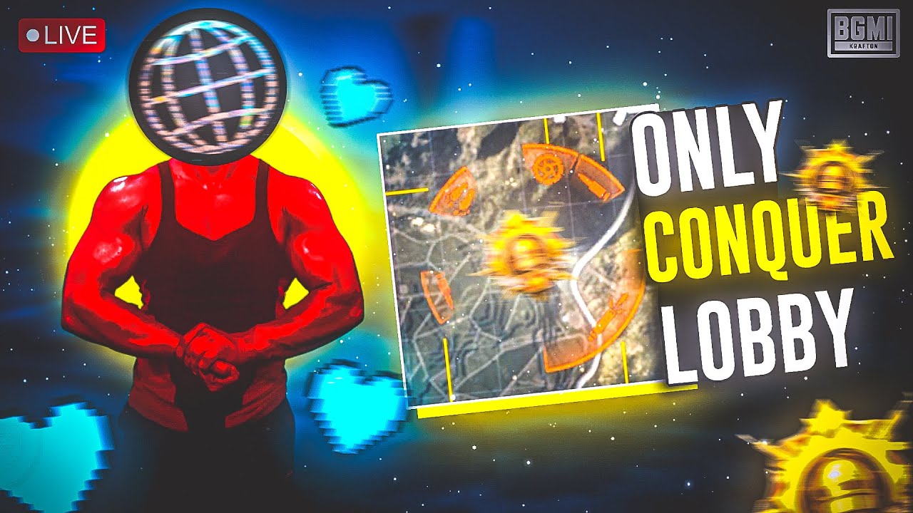 CONQUEROR LOBBY LI LENGE AAJ !ROAD TO 2K ! LIVE WITH TEAM-X-DANGER #bgmilive #shortsfeed #shorts