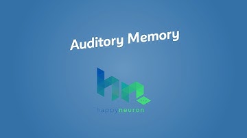 What is Auditory Memory - HappyNeuron Pro