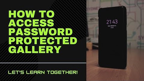 How to access password protected/ locked gallery of any phone 📱- Latest