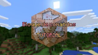 Cómo usar el bloque de comandos | Mi primer tutorial oficial | Minecraft👈