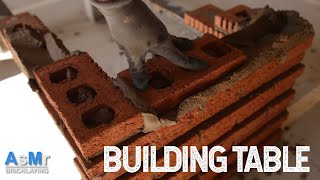 Information Building Brick Table NO MUSIC - ASMR Bricklaying Update