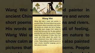 wang wei biography #englishlistening #motivation #learnenglish #quotes #easyenglish #history #esl
