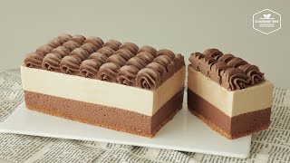 노오븐 커피 초콜릿 치즈케이크 만들기 : No-Bake Coffee Chocolate Cheesecake Recipe | Cooking tree