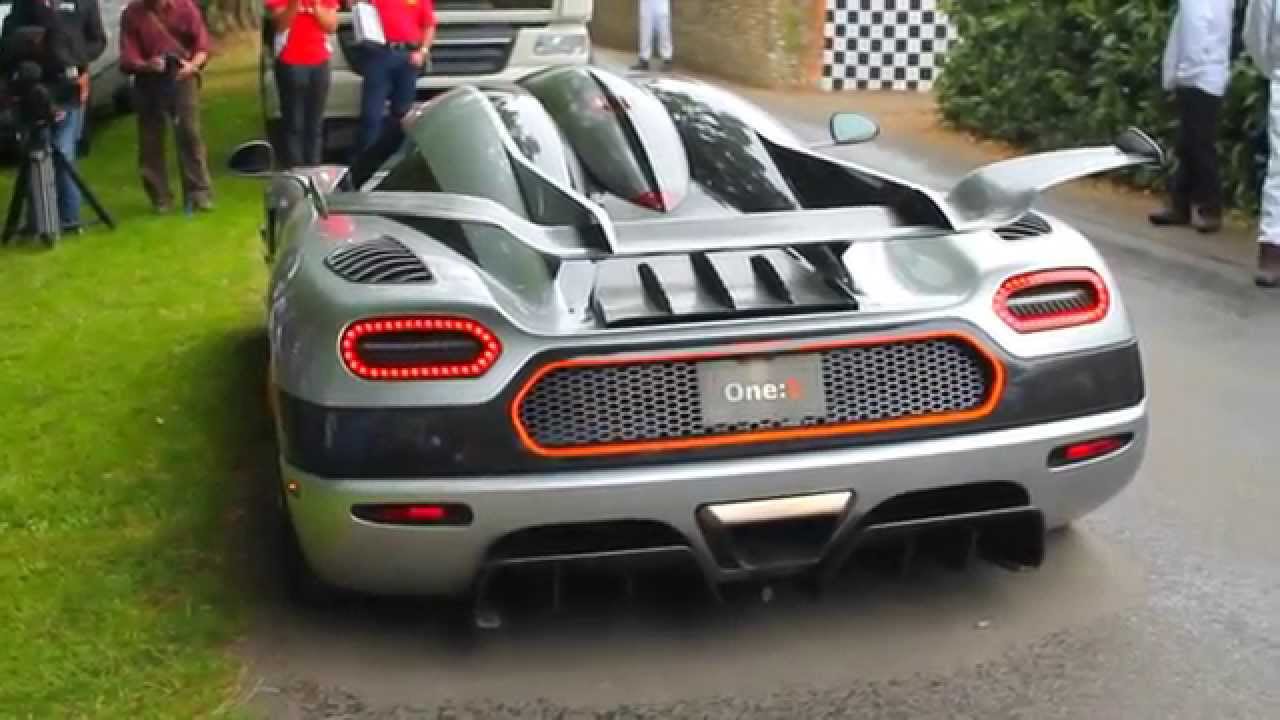 Koenigsegg One:1 Startup and Revs at Goodwood FOS 2014