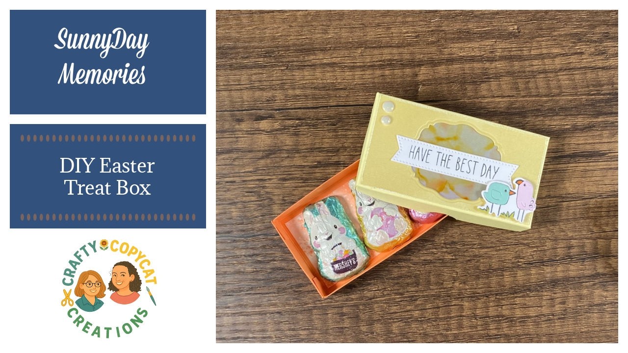 🐥 DIY Easter Treat Box: Alcohol Marbling Peek-a-Boo Window with Stampin' Up! Cutest Crew