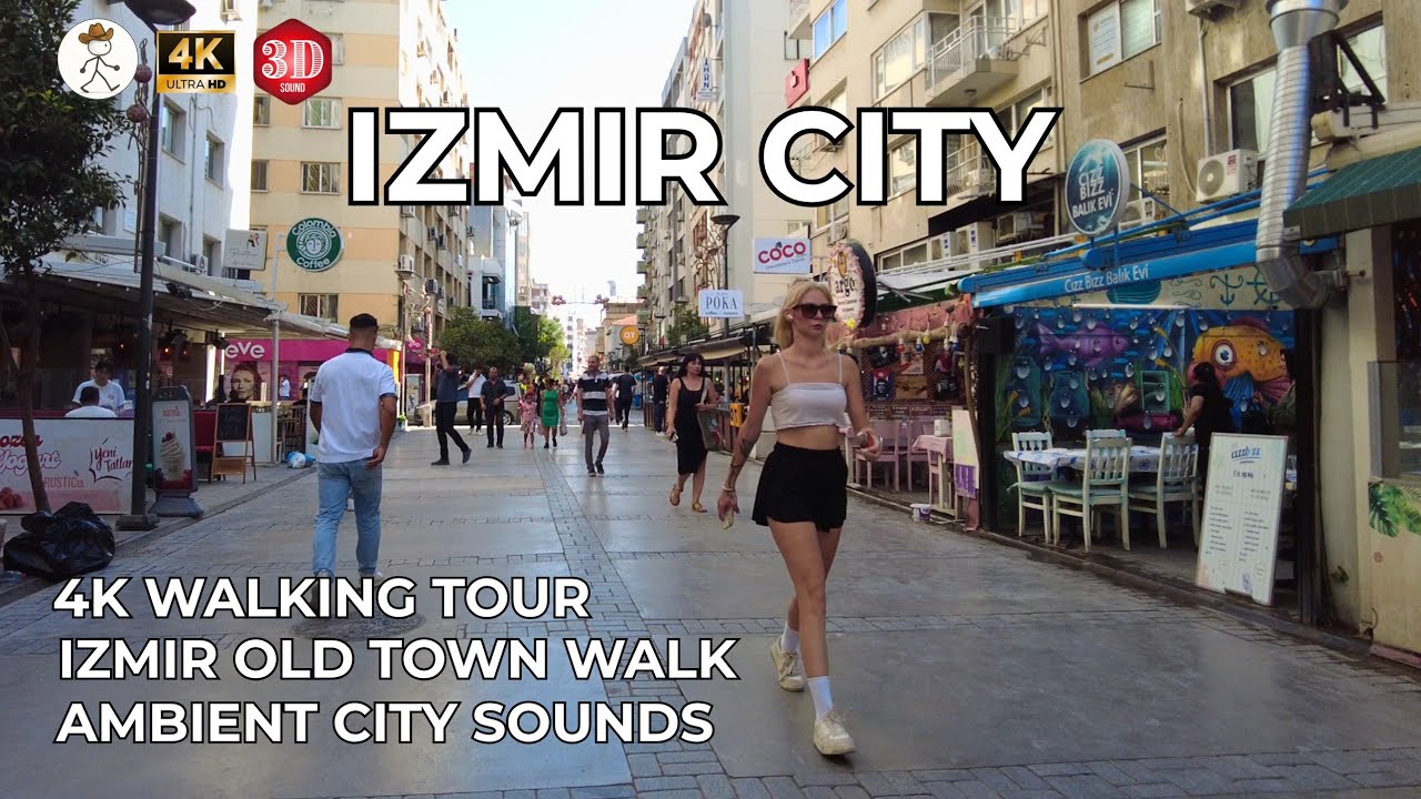 IZMIR CITY WALK • TÜRKİYE 4K 60FPS | POV CINEMATIC AMBIENT SOUNDS | 3D AUDIO | NO TALKING | LIVE TV
