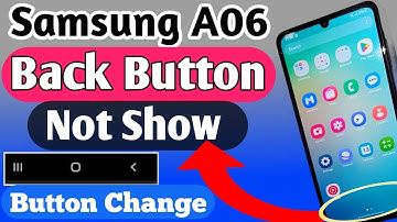 Samsung a06 back button not show // back button settings
