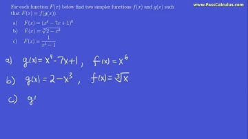Precalculus - Composition of Functions - Problem 1