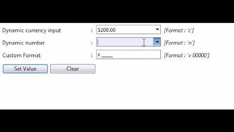 WebInput - Numeric Dropdown