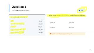 CPA Exam FAR MCQ - Balance Sheet