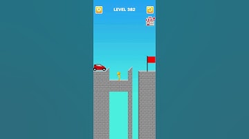 Draw Bridge puzzle level 382 #games #gaming #gameplay #shortvideo #bridge #game #draw#drawing#shorts