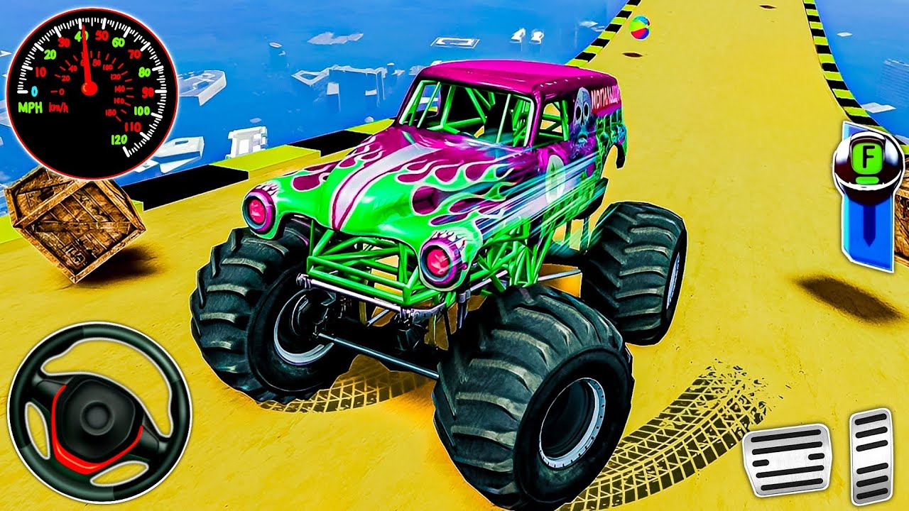 Monster Truck Stunt Racing Monster Truck Jumping Monster Truck
