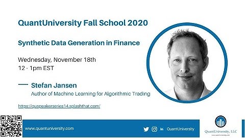 QU Fall School | Synthetic Data Generation in Finance