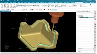 Nx cam #42 Tool Axis  Interpolate Vector    5AXIS