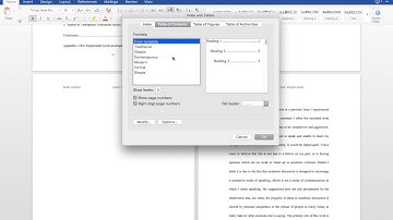 PI Formatting Video Pt9: Inserting Table of Tables (Word for Mac 2016)
