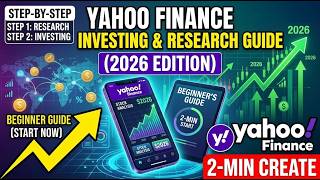 Yahoo Finance Investing & Research Guide 2026 Step by Step Beginner Guide 2 Min