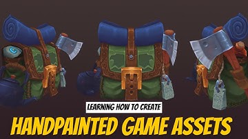 Wildhammer Rucksack - Full Handpainted 3D Texturing Workflow