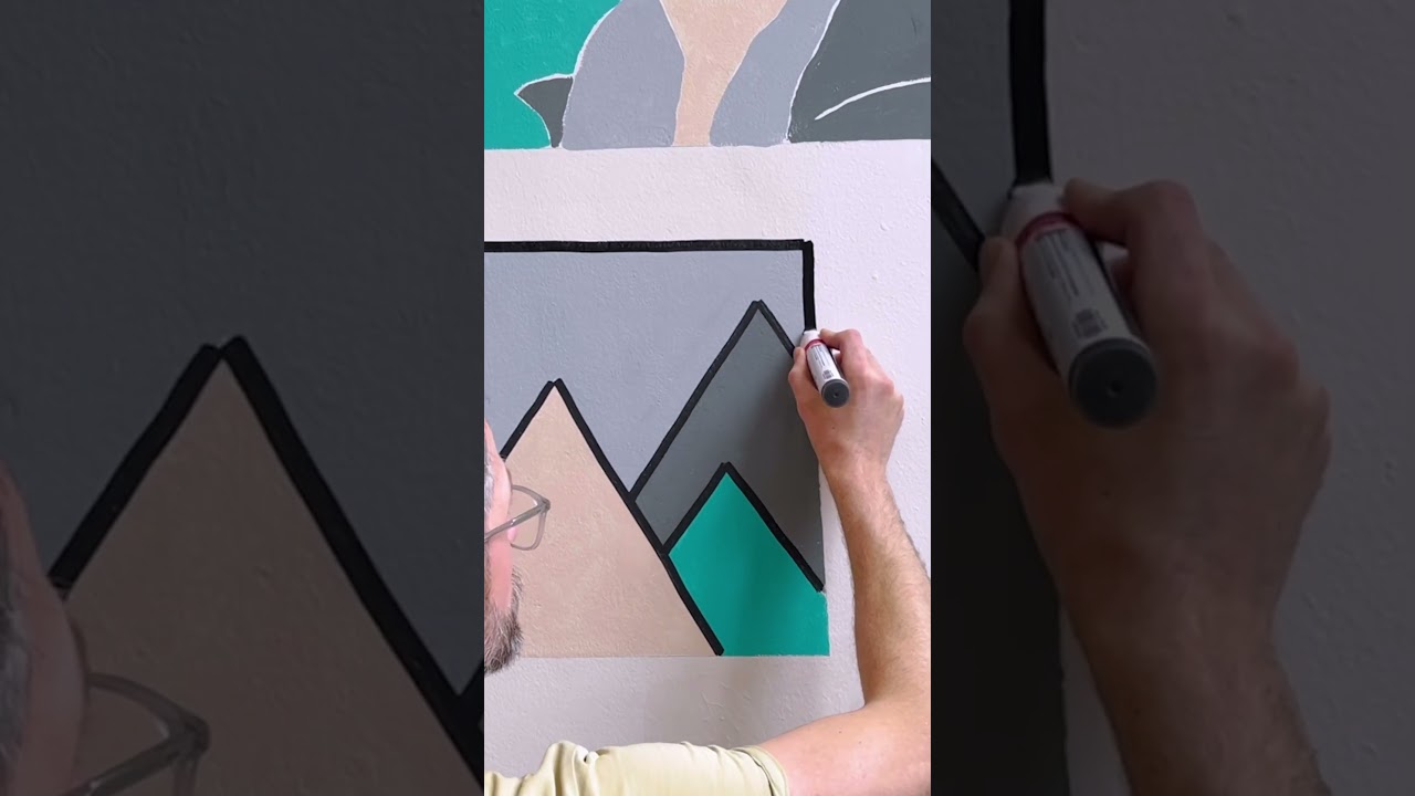 Sky Themed Mural ft. Amelia Earhart (Part 3) 