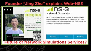 NS3 Industry Talks 2 | Recording | Web-NS3 : A cloud based Network Simulations as s Service Platform