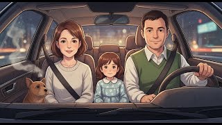 A Quiet Family Night Drive in a Luxury Car  Soft City Lights, Shared Silence, Gentle Smiles screenshot 3