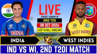 India vs West Indies, 2nd t20 Match - Higlights l IND vs WI l Score & commentary, Last 10 ball
