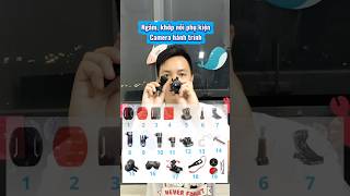 Ngàm phụ kiện khớp nối mount cài action cam, camera hành trình gắn xe hoặc nón bảo hiểm