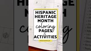 Hispanic Heritage Month Coloring Pages Workbook