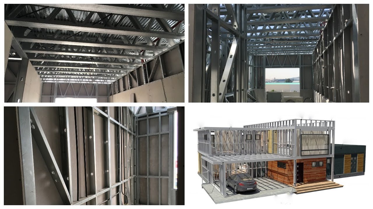 Light gauge steel frame building system for commercial residential and ...