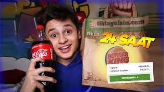 24 Saat Boyunca Sadece Burger King Yedi̇m