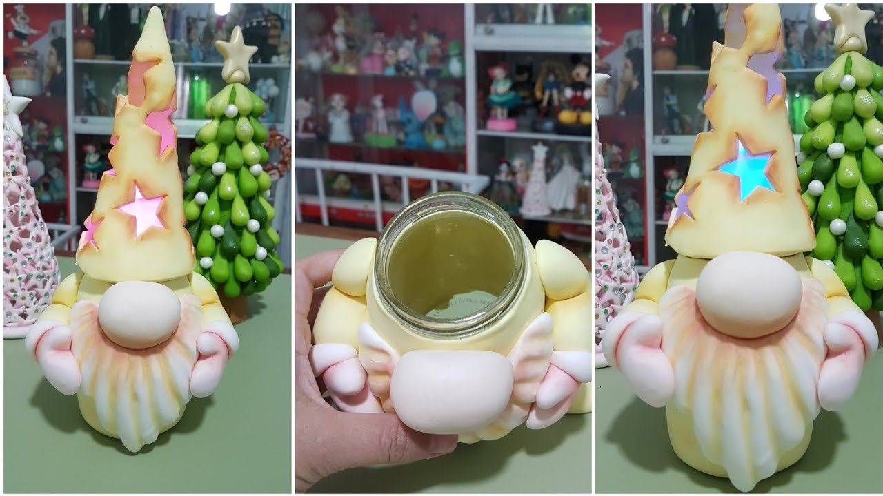 PASO A PASO DUENDE NORDICO LAMPARA  PORCELANA FRIA