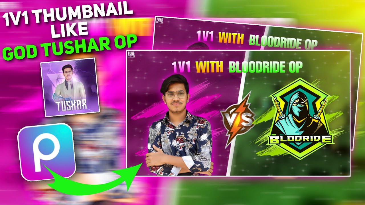 How To Make 1v1 Thumbnail Like 