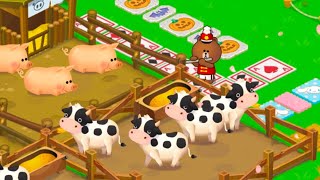 LINE BROWN FARM : penuhin misi naik kereta ke sawah orang kaya 💵💲 alias ke dunia isekai 🥴👻 screenshot 4