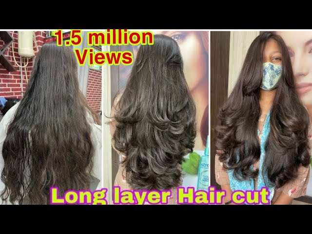 How to advanced long layer hair cut/ tutorial/step by step/easy way/multi  layer with step hair cut. - YouTube