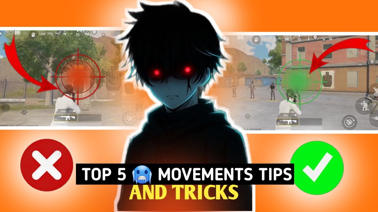 TOP 5 🥶 MOVEMENTS TIPS TRICKS for IMPROVE YOUR AIM AND SKILLS | LIKE JONATHAN GAMING| BGMI