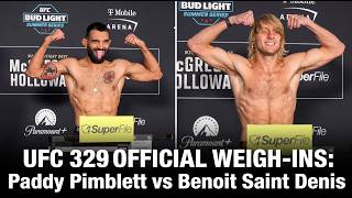 UFC 329 Official Weigh-Ins | Paddy Pimblett vs Benoit Saint Denis