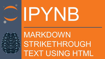 Jupyter Notebook | Markdown | How to Add Strikethrough Using HTML Tags