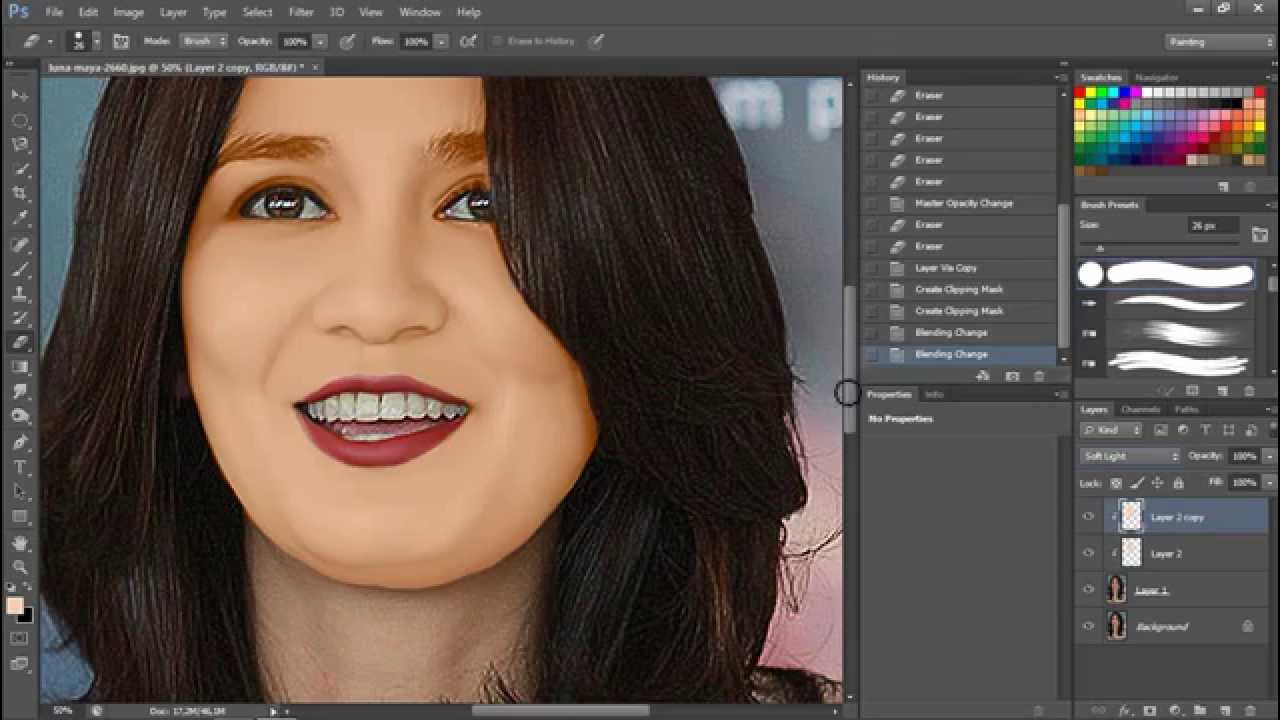 Tutorial Smudge 3d Wajah Dengan Photoshop Cs 6 Extended YouTube