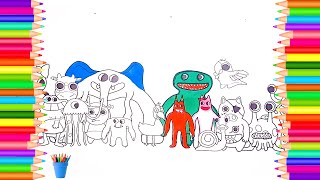 Garten Of Banban Chapter 3 New Super Coloring Pages How To Color New Monsters