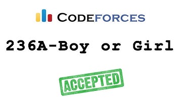 Codeforces "236A - Boy or Girl" solution( Bangla ) | Cpp language