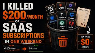 I killed $200/month of SaaS subscriptions in one weekend