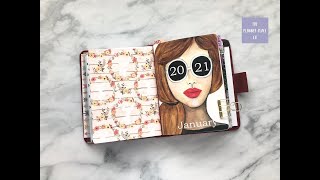 B6 Travelers Notebook Setup (Functional) JANUARY