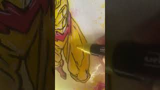 Reverse Flash Painting⚡️Speed Art ⚡️#shorts #art #fanart  #reverseflash