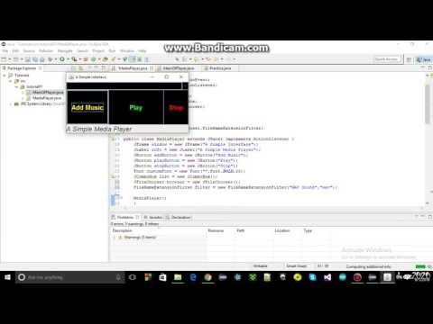 How to make a music player in java using eclipse :  Part#3