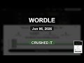 Wordle #1813: Pulled It Off in 4 (Jun 6)