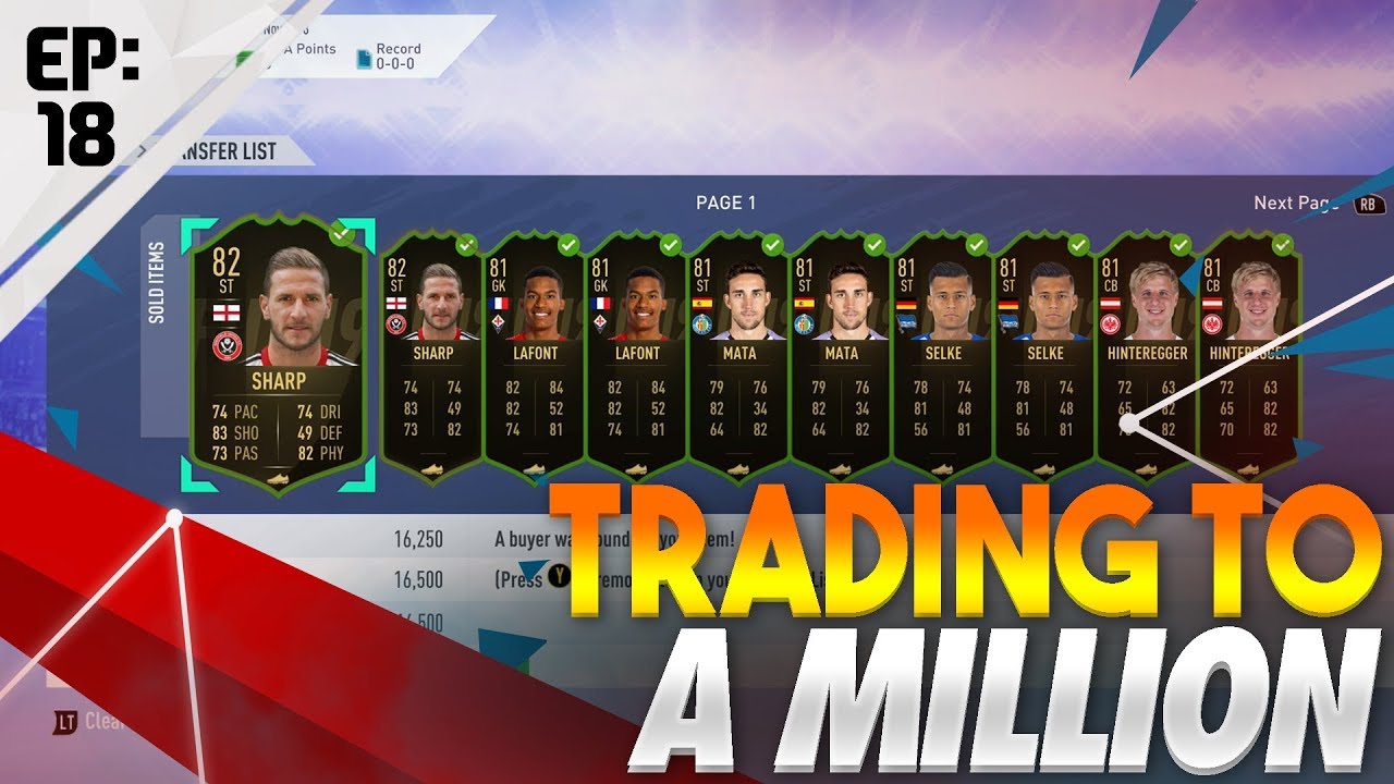 HOW TO MAKE 50K+ COINS AN HOUR TONIGHT! FIFA 19 TRADING TO A MILLION EP 18