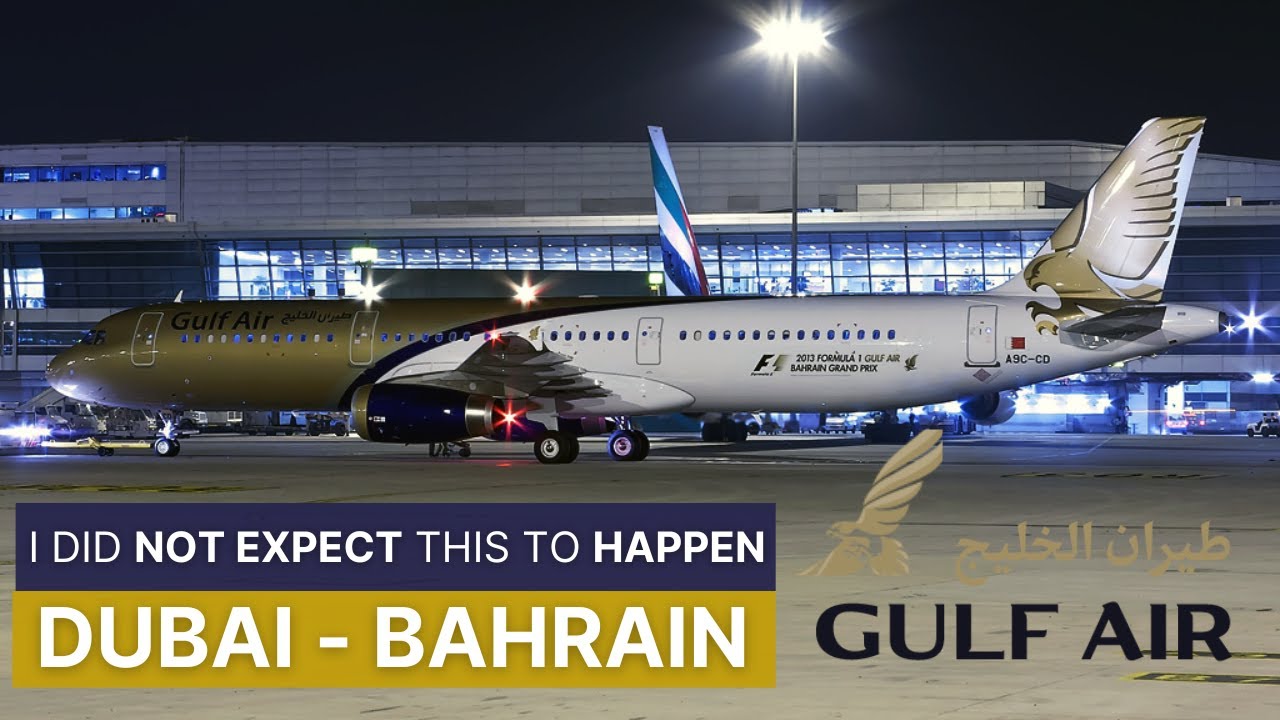 A321 Night Takeoff from Dubai | Bahrain Landing in 4K